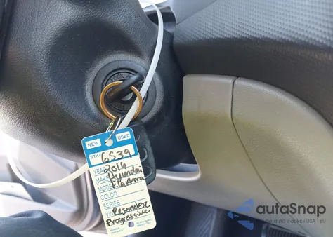 2016 Hyundai Accent Se z USA, uszkodzony, nr VIN KMHCT4AE9GU043417